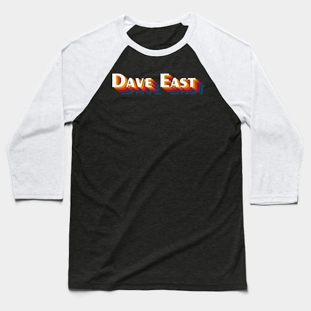 retro vintage Dave East Baseball T-Shirt by TulenTelan